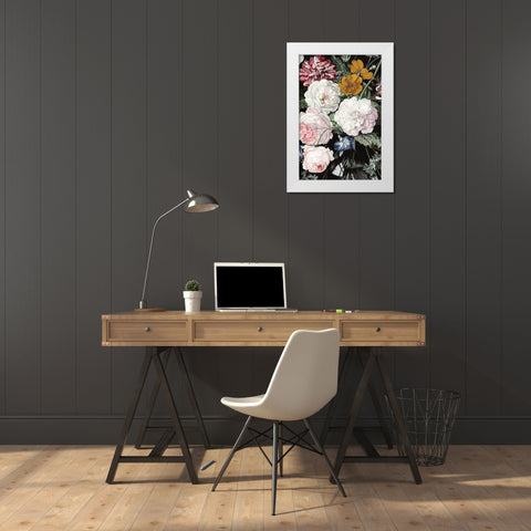 Baroque Botanica II White Modern Wood Framed Art Print by McCavitt, Naomi