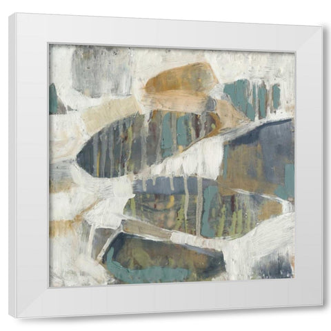Orbs Dissolve I White Modern Wood Framed Art Print by Jennifer Goldberger