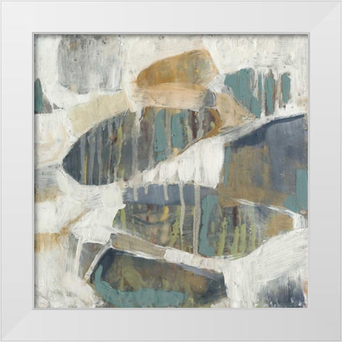 Orbs Dissolve I White Modern Wood Framed Art Print by Jennifer Goldberger