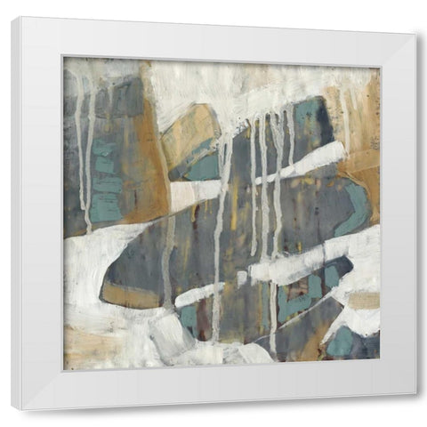 Orbs Dissolve II White Modern Wood Framed Art Print by Jennifer Goldberger