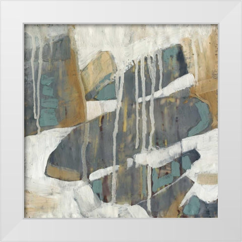 Orbs Dissolve II White Modern Wood Framed Art Print by Jennifer Goldberger