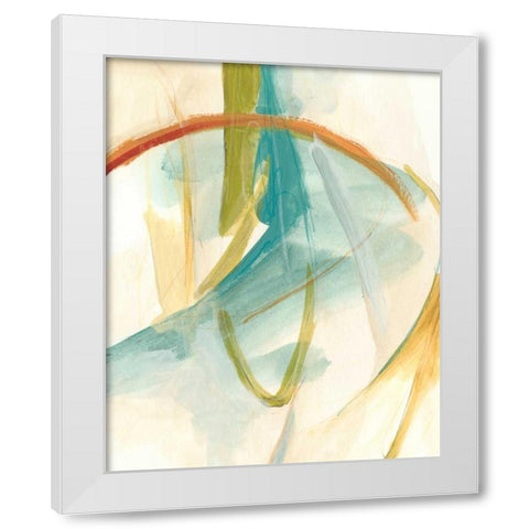 Vertigo I White Modern Wood Framed Art Print by Vess, June Erica