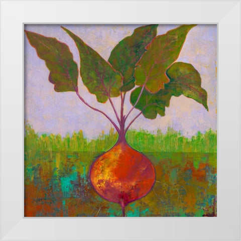 Veggie Garden IV White Modern Wood Framed Art Print by Altug, Mehmet