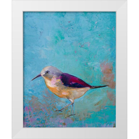 Vibrant Shorebird I White Modern Wood Framed Art Print by Altug, Mehmet