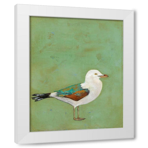 Vibrant Shorebird II White Modern Wood Framed Art Print by Altug, Mehmet