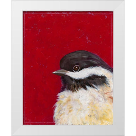 Bird Portrait II White Modern Wood Framed Art Print by Altug, Mehmet