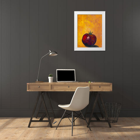 Bold Fruit III White Modern Wood Framed Art Print by Altug, Mehmet