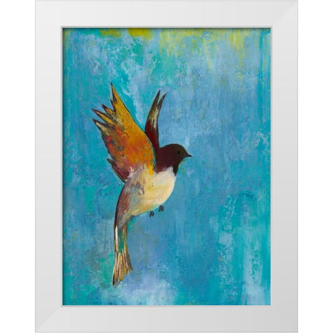 Bright Wings I White Modern Wood Framed Art Print by Altug, Mehmet