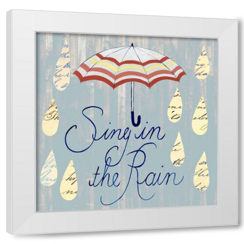 Rainy Day IV White Modern Wood Framed Art Print by Popp, Grace