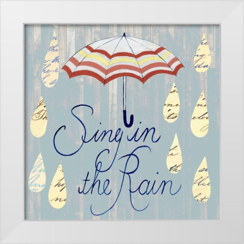 Rainy Day IV White Modern Wood Framed Art Print by Popp, Grace