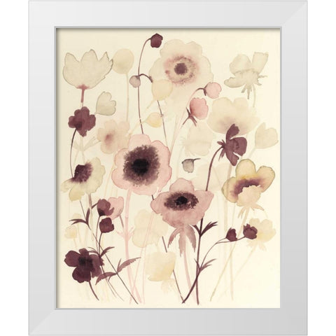 Anemone Haze II White Modern Wood Framed Art Print by Popp, Grace
