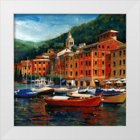 Italian Village I White Modern Wood Framed Art Print by OToole, Tim