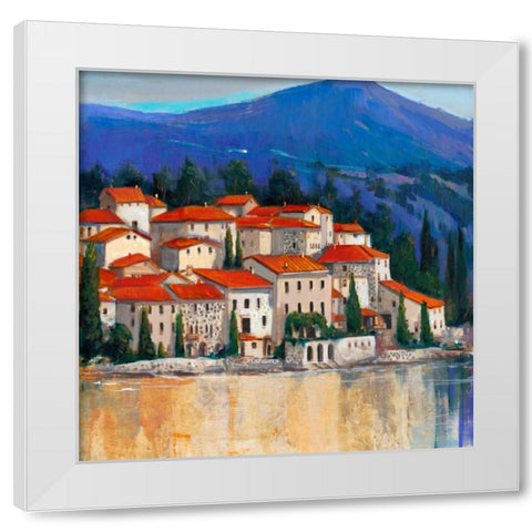 Italian Village II White Modern Wood Framed Art Print by OToole, Tim