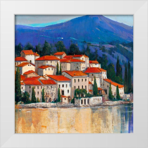 Italian Village II White Modern Wood Framed Art Print by OToole, Tim