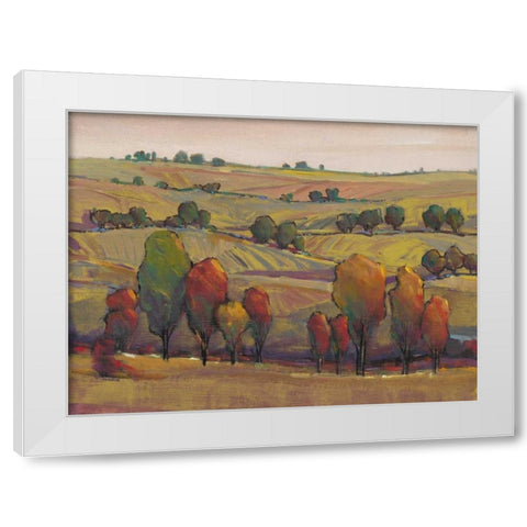 Rolling Hills I White Modern Wood Framed Art Print by OToole, Tim