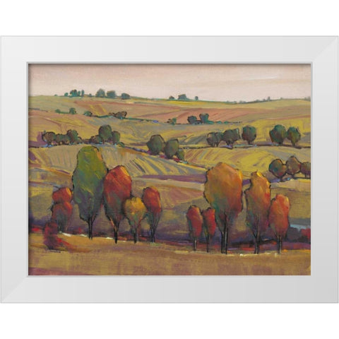 Rolling Hills I White Modern Wood Framed Art Print by OToole, Tim