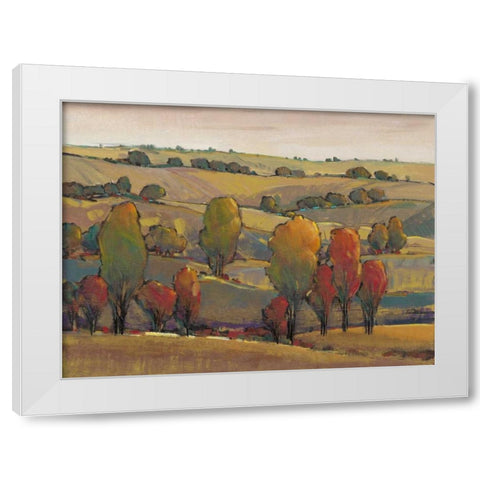 Rolling Hills II White Modern Wood Framed Art Print by OToole, Tim