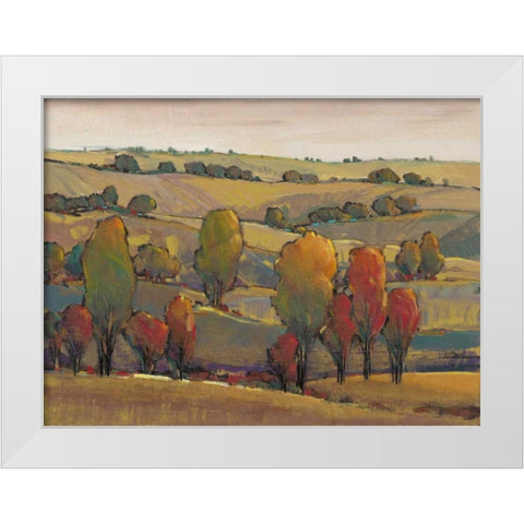 Rolling Hills II White Modern Wood Framed Art Print by OToole, Tim