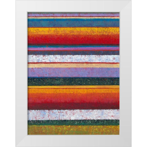 Tulip Fields I White Modern Wood Framed Art Print by OToole, Tim