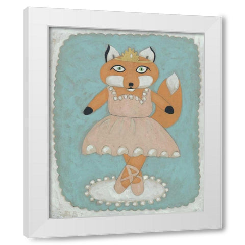 Ballerina Animal I White Modern Wood Framed Art Print by Zarris, Chariklia