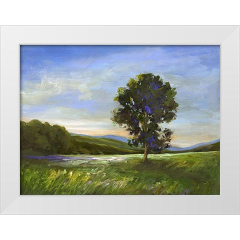 Sentinel White Modern Wood Framed Art Print by Finch, Shiela