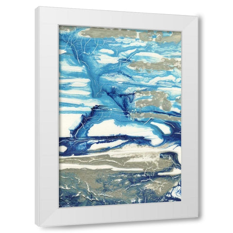 Glacial Stream II White Modern Wood Framed Art Print by Lam, Vanna
