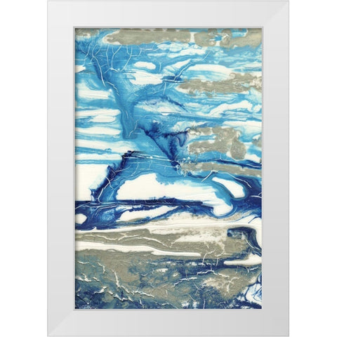 Glacial Stream II White Modern Wood Framed Art Print by Lam, Vanna