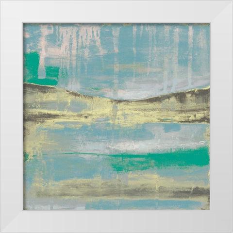 Cool Horizon IV White Modern Wood Framed Art Print by Goldberger, Jennifer