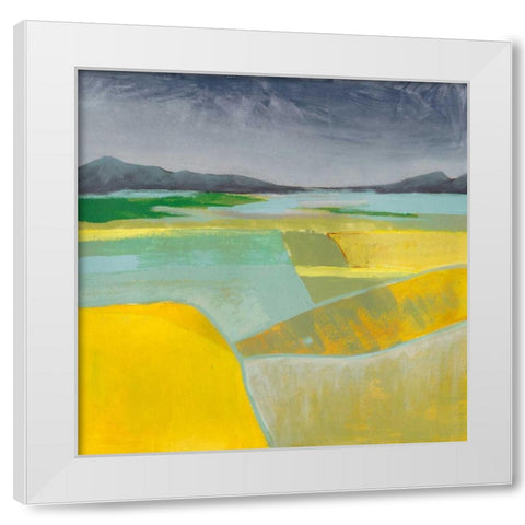 Golden Valley I White Modern Wood Framed Art Print by Popp, Grace