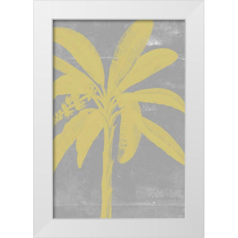 Chromatic Palms III White Modern Wood Framed Art Print by Goldberger, Jennifer