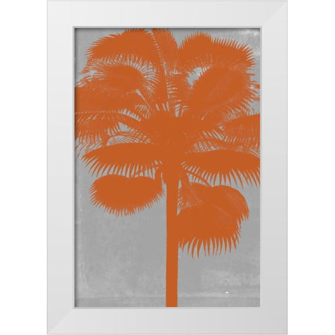 Chromatic Palms IV White Modern Wood Framed Art Print by Goldberger, Jennifer