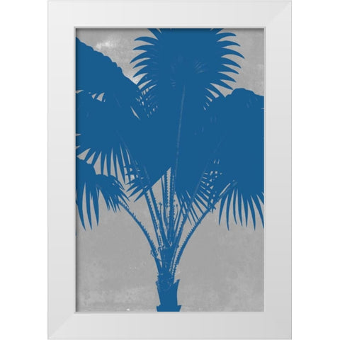 Chromatic Palms VI White Modern Wood Framed Art Print by Goldberger, Jennifer