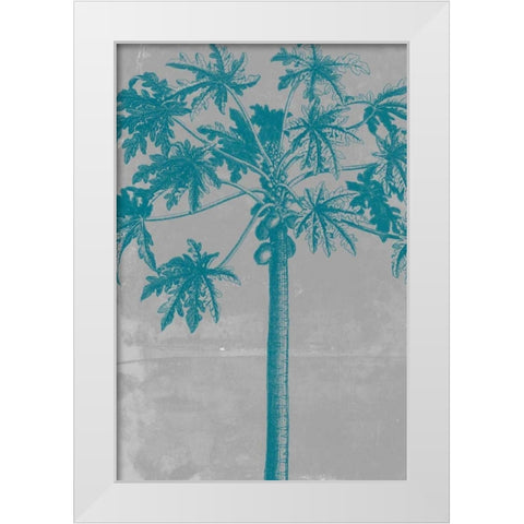 Chromatic Palms VIII White Modern Wood Framed Art Print by Goldberger, Jennifer