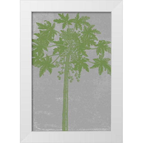 Chromatic Palms IX White Modern Wood Framed Art Print by Goldberger, Jennifer