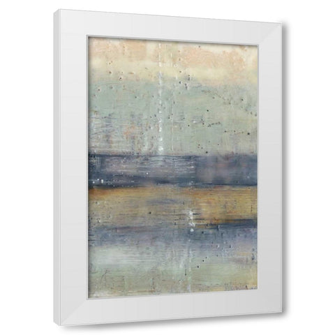 Glimmer I White Modern Wood Framed Art Print by Jennifer Goldberger