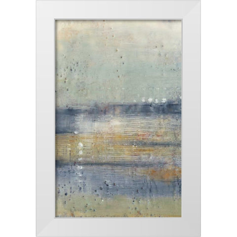 Glimmer II White Modern Wood Framed Art Print by Jennifer Goldberger