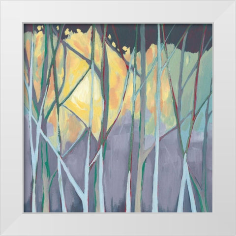 Tangled Twilight I White Modern Wood Framed Art Print by Popp, Grace