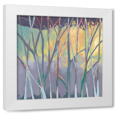 Tangled Twilight II White Modern Wood Framed Art Print by Popp, Grace
