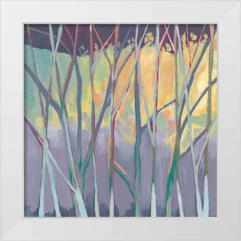 Tangled Twilight II White Modern Wood Framed Art Print by Popp, Grace