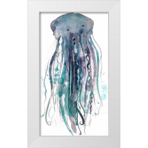 Tentacles III White Modern Wood Framed Art Print by Popp, Grace