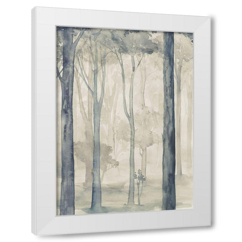 Whispering Woodland I White Modern Wood Framed Art Print by Popp, Grace