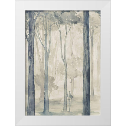 Whispering Woodland I White Modern Wood Framed Art Print by Popp, Grace