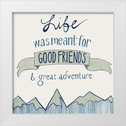 Road Trip I White Modern Wood Framed Art Print by Popp, Grace