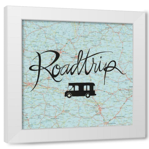 Road Trip II White Modern Wood Framed Art Print by Popp, Grace