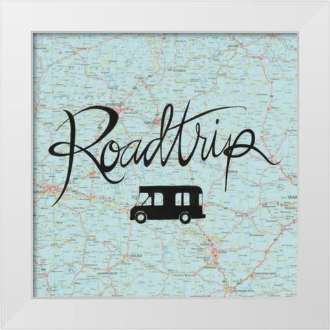 Road Trip II White Modern Wood Framed Art Print by Popp, Grace