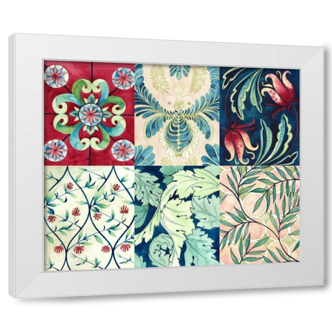 Ornate Watercolor Motif White Modern Wood Framed Art Print by Popp, Grace