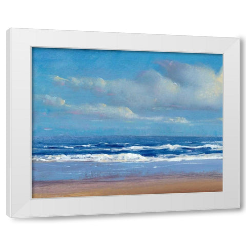 Shoreline Light I White Modern Wood Framed Art Print by OToole, Tim