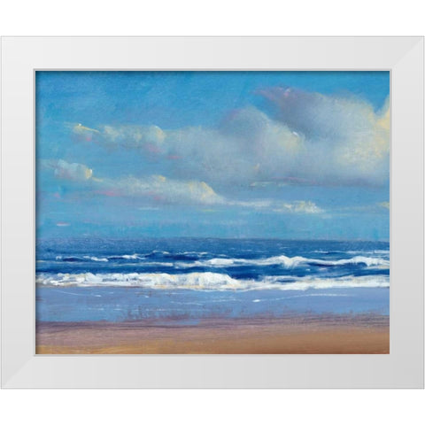 Shoreline Light I White Modern Wood Framed Art Print by OToole, Tim