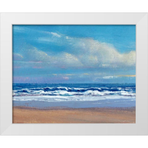 Shoreline Light II White Modern Wood Framed Art Print by OToole, Tim