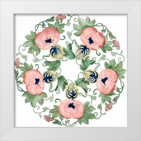 Watercolor Motif I White Modern Wood Framed Art Print by Popp, Grace